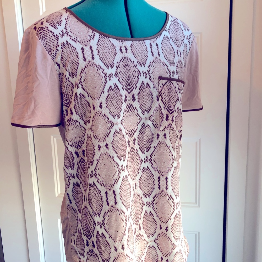Pink animal print shirt